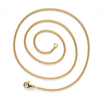 1 Fine stainless steel curb chain necklace