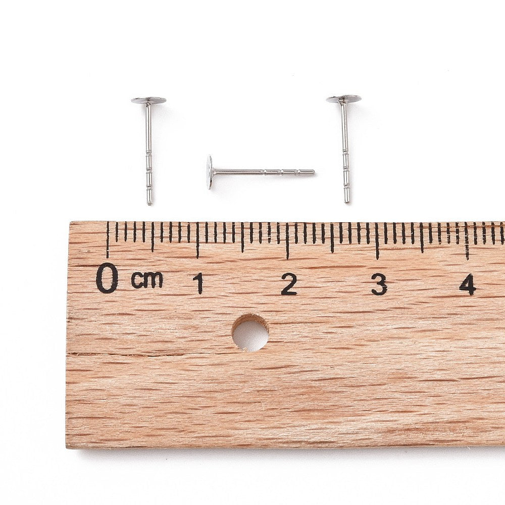 50 Surgical stainless steel earring posts