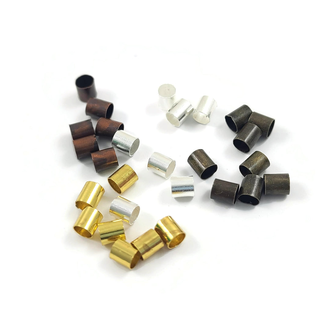 50 Perles tubes à écraser