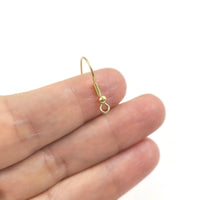 10pcs (5 pair) Gold stainless steel french earring hooks