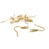 10pcs (5 pair) Gold stainless steel french earring hooks