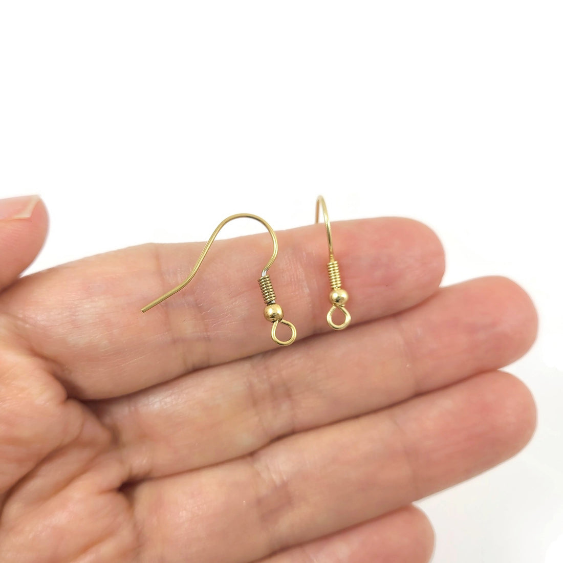 10pcs (5 pair) Gold stainless steel french earring hooks