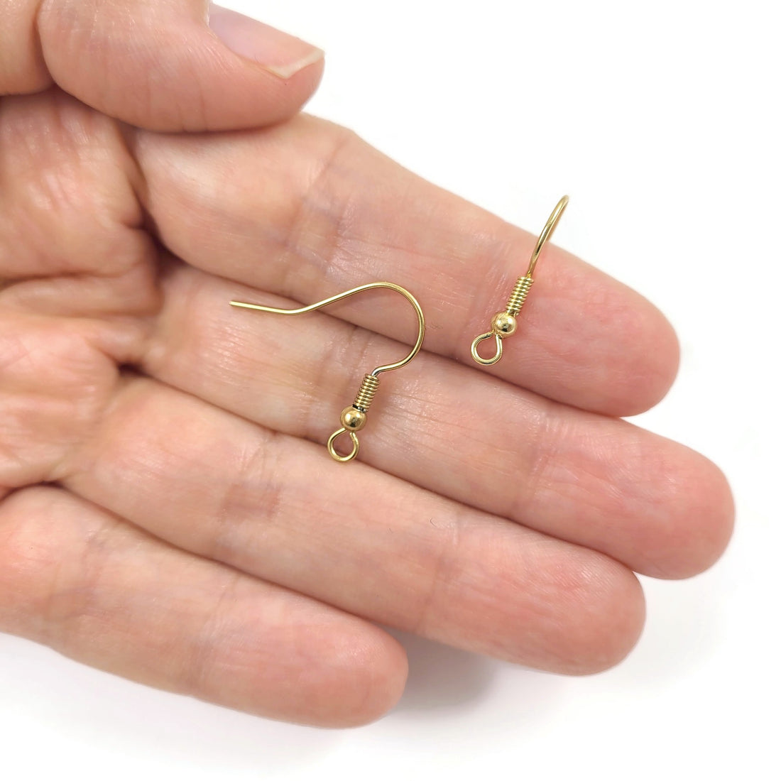 10pcs (5 pair) Gold stainless steel french earring hooks