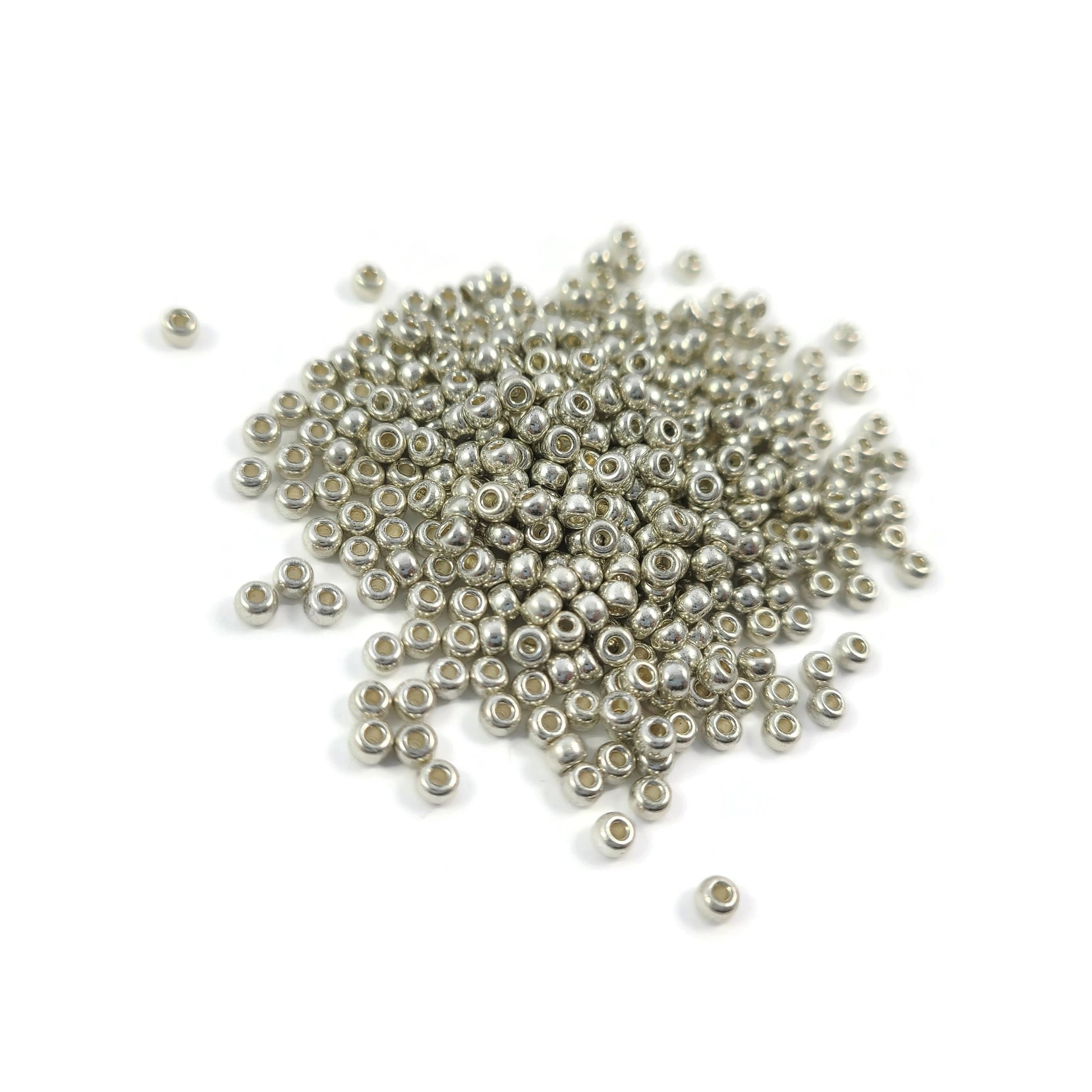 400 perles de rocailles métallisées Miyuki 8/0