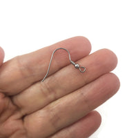 50 crochets pour boucle d'oreille en acier inoxydable hypoallergénique