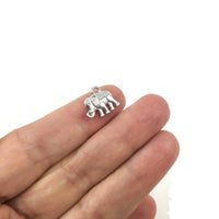 10 Cute elephant charms, Gold, Silver, Copper, Nickel free