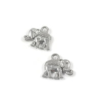 10 Cute elephant charms, Gold, Silver, Copper, Nickel free