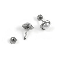 2 Screw back earring stud cabochon settings