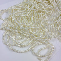 Perles rondes effet nacré en verre de 4mm