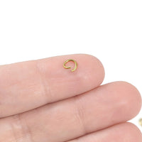 20 PVD gold plated stainless steel jump rings