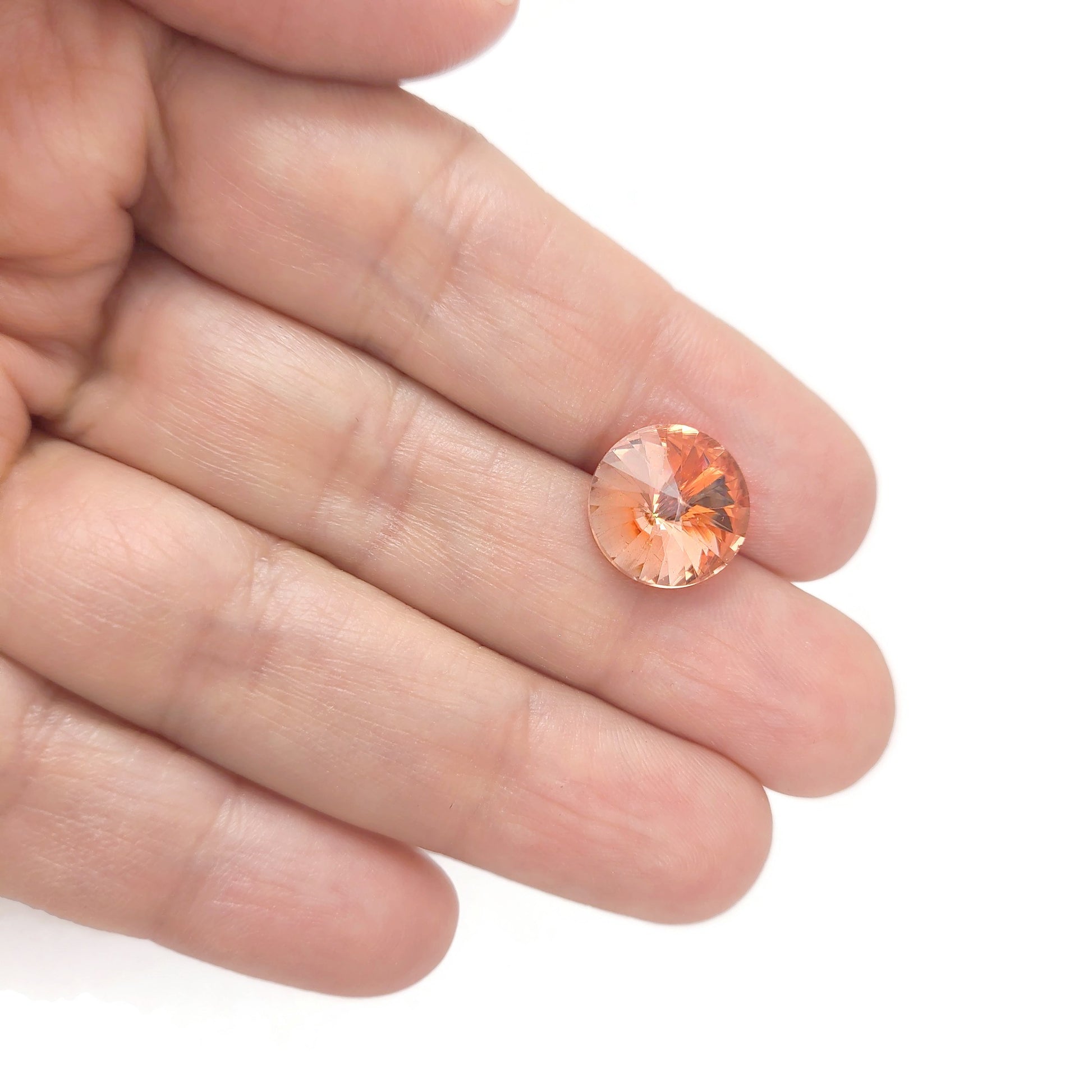10 pointed back rivoli glass rhinestone 12mm