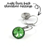 10 pointed back rivoli glass rhinestone 12mm