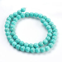 Turquoise Stone Beads 6mm, 8mm Round