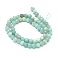 Natural amazonite round beads 6mm, 8mm