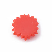20 Resin flower flatback cabochons, Mixed daisy embellishments