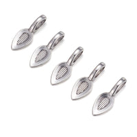 10 Attaches sans nickel pour pendentif à coller, Or, Argent