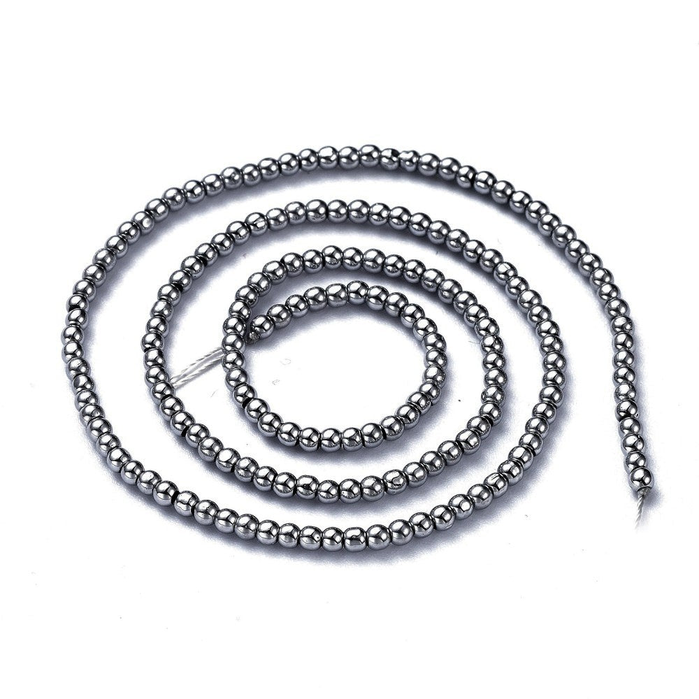 Tiny electroplated glass beads 2,5mm