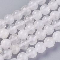 Perles de cristal de quartz naturel