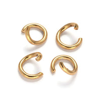 20 PVD gold plated stainless steel jump rings