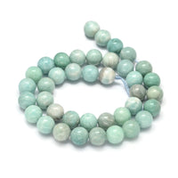Natural amazonite round beads 6mm, 8mm