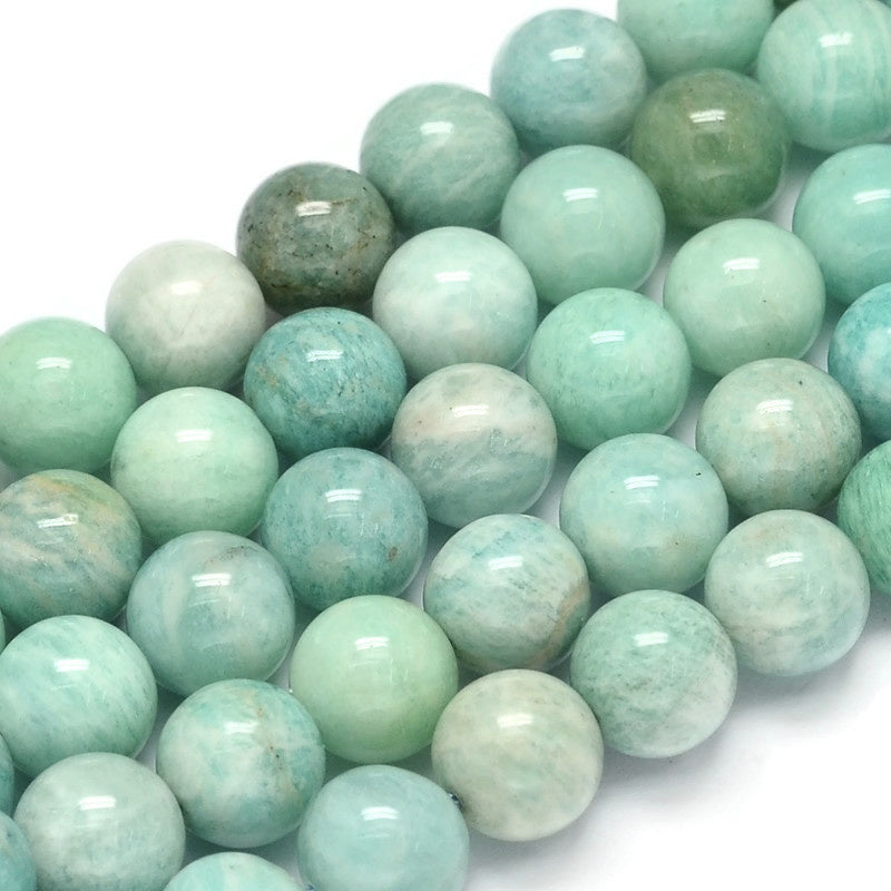 Natural amazonite round beads 6mm, 8mm