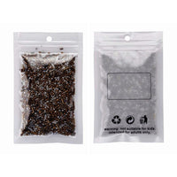 Bronze glass seed bead grab bag, Mixed shapes