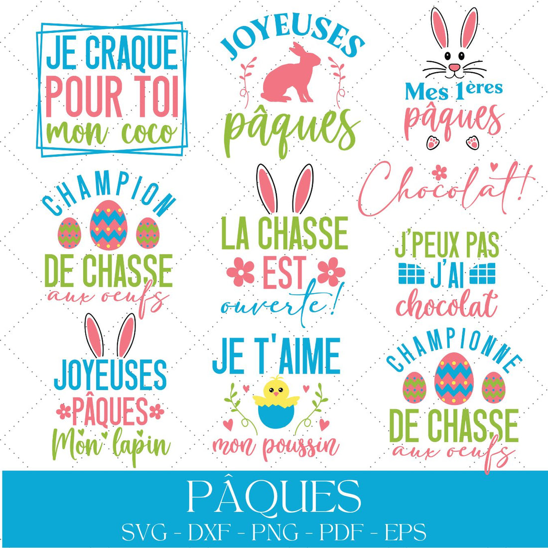 French Easter SVG Bundle