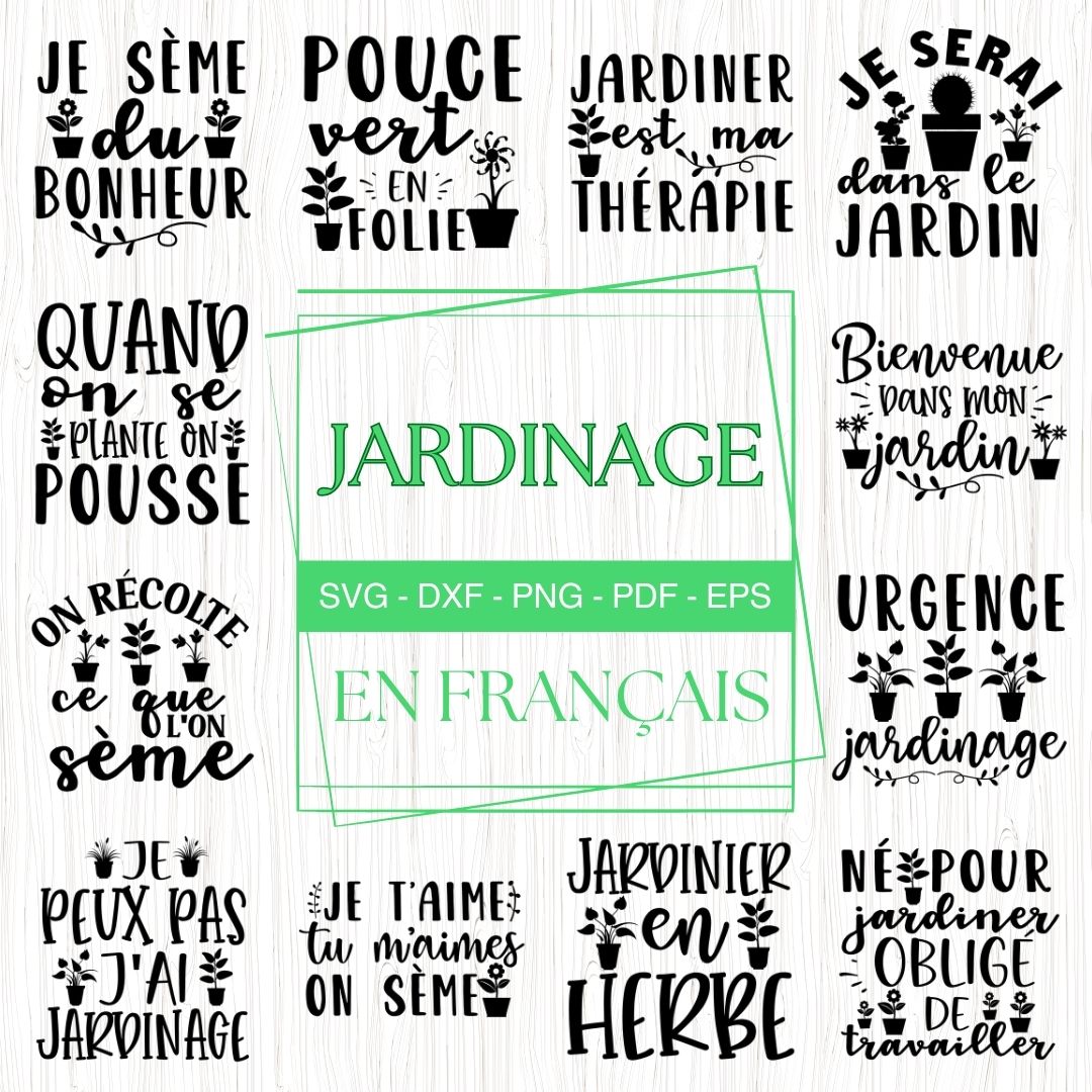 French Gardening SVG Bundle