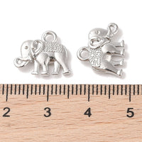 10 Cute elephant charms, Gold, Silver, Copper, Nickel free
