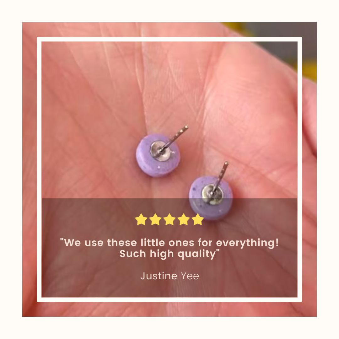 50 Surgical stainless steel earring posts