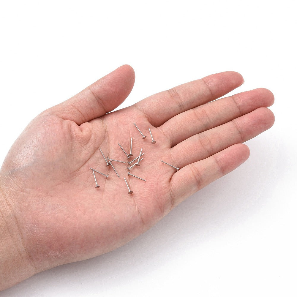 50 Surgical stainless steel earring posts