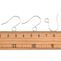 20 big ear wire, Surgical stainless steel, Large hole