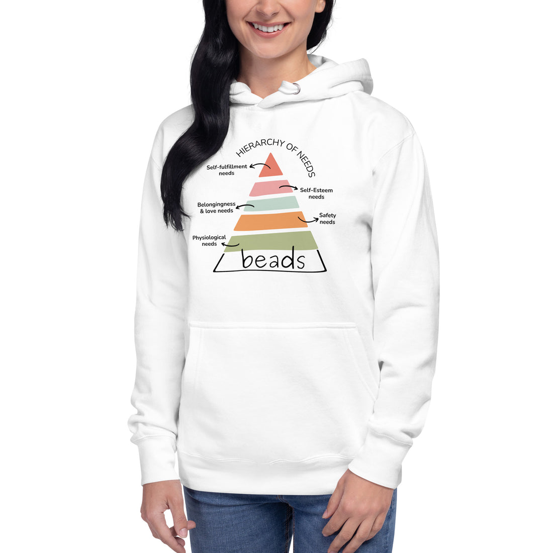 Les perles sont un besoin de base, Sweatshirt à capuche drôle