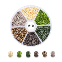 2mm glass seed beads kit, 4800 assorted mixed beads