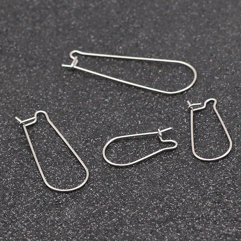 50 Surgical steel kidney earring hooks