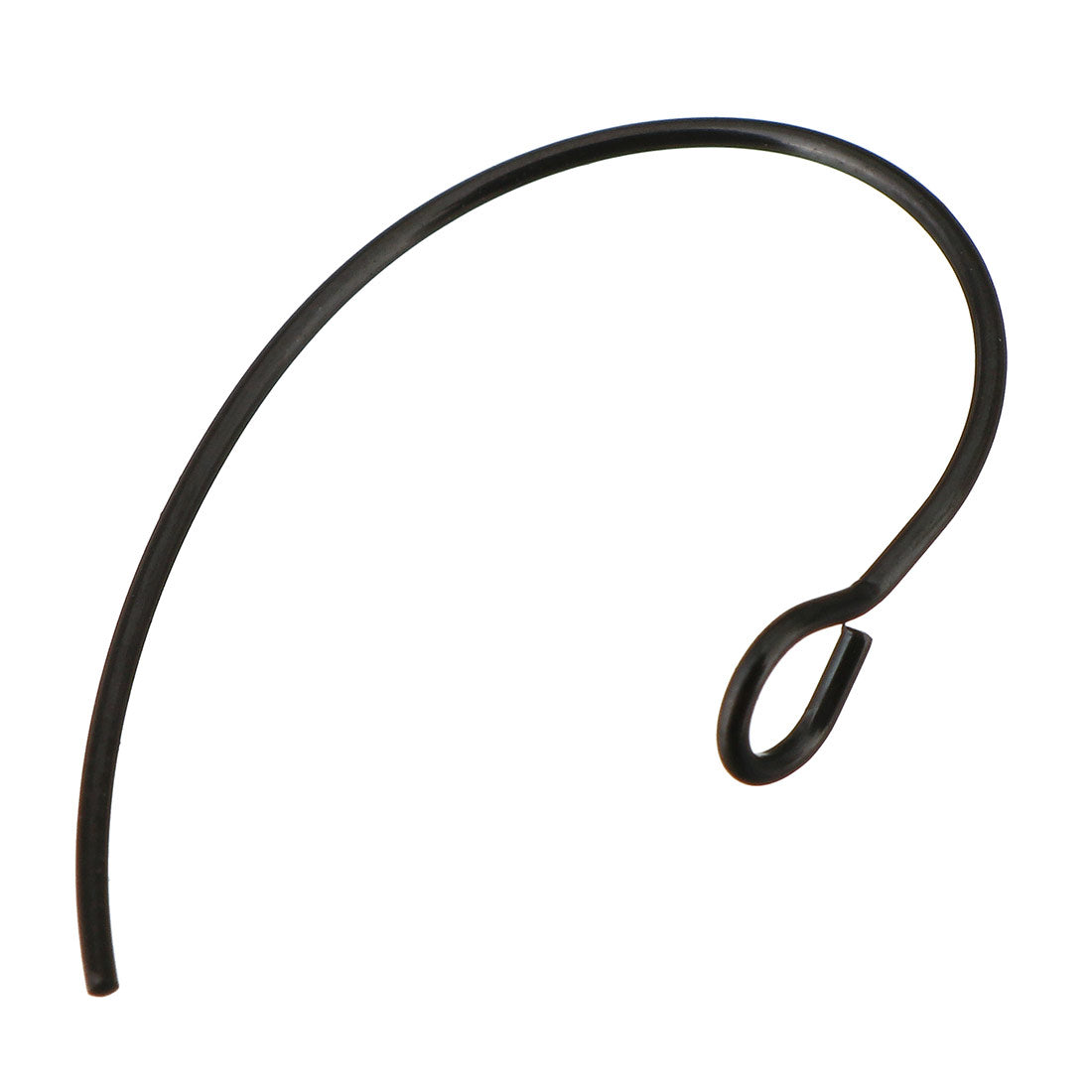 10 Grands crochets pour boucle d'oreille en acier inoxydable - noir, argent, or ou or rose