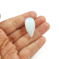 1 Opalite dowsing pendulum, Drop pendant divination pendulum, Reiki healing stone