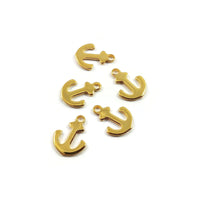 5 Anchor charms stainless steel hypoallergenic charms
