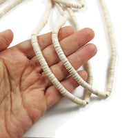 White Turquoise Stone Beads 6mm Rondelle