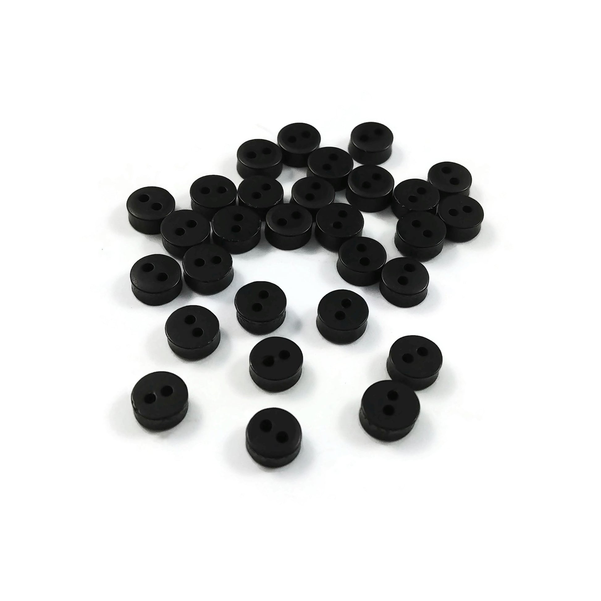 25 Boutons en résine de 6mm