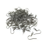 100 Stainless steel french earring hooks, Hypoallergenic ear wire