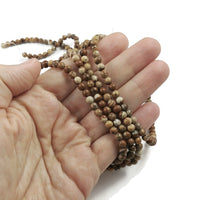 Natural Picture Jasper Stone Beads Strands 4mm Round