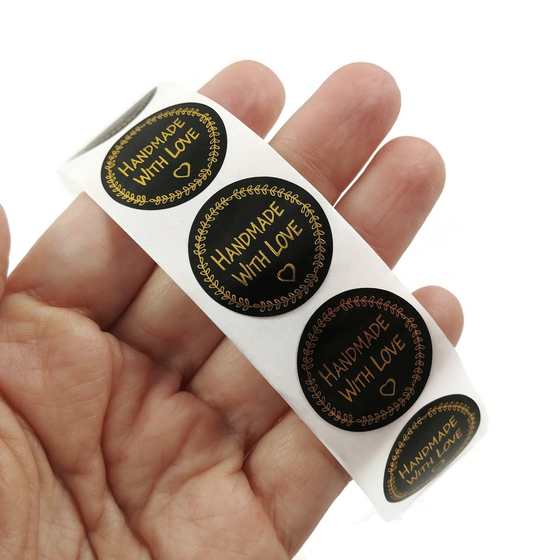 50 Handmade with love stickers