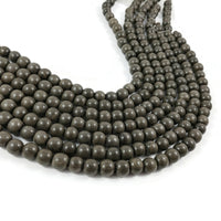 Grey Wooden Beads - Round Greywood Beads 6mm, 8mm or 10mm