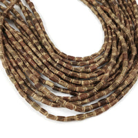 Sigid Vine Wood Tube Beads 8mm - Eco Friendly Tube Beads 8mm - 16" strand