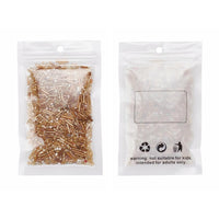 Golden glass seed bead grab bag, Mixed shapes