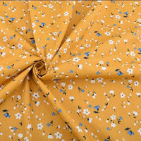 8pcs Printed Twill Cotton Fabric - Fox and Bear Patterns