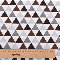 8pcs Printed Twill Cotton Fabric - Fox and Bear Patterns