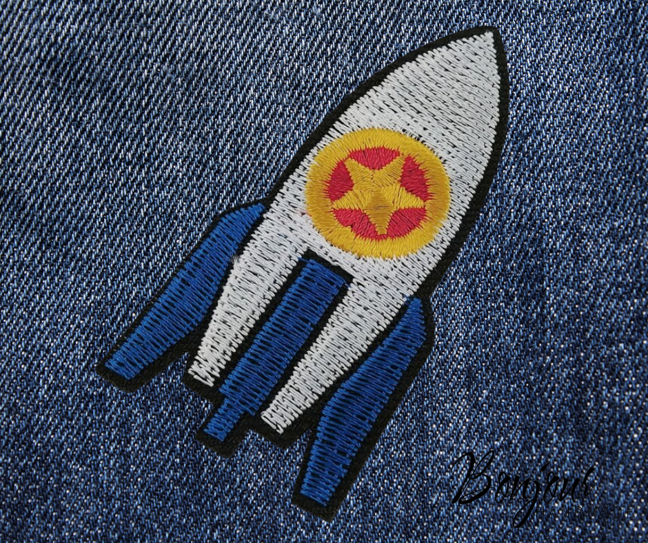 Patch fusée à coller ou à coudre