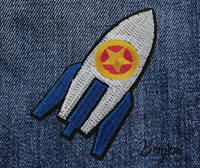 Patch fusée à coller ou à coudre